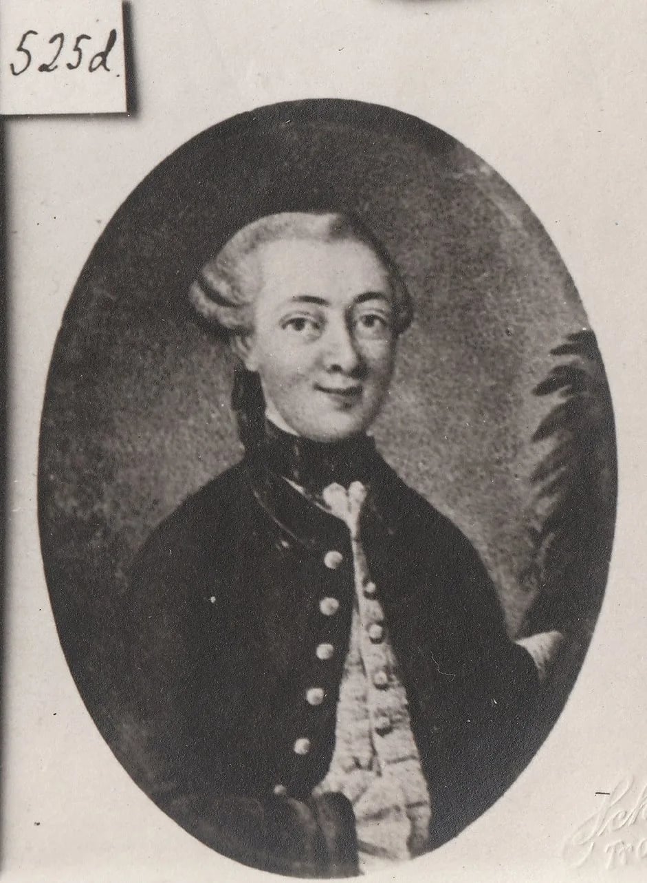 Porträt von Frederik Ferdinand von Krogh (1737–1829) – Gedenkseite