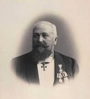 Portrait of Hans Just (1840–1912) – memorial page