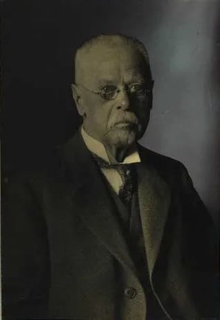 Porträt von J.A. Windfeld-Hansen (1855–1936) – Gedenkseite