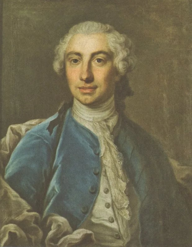 Portrait of Jens Krag-Juel-Vind (1723–1776) – memorial page