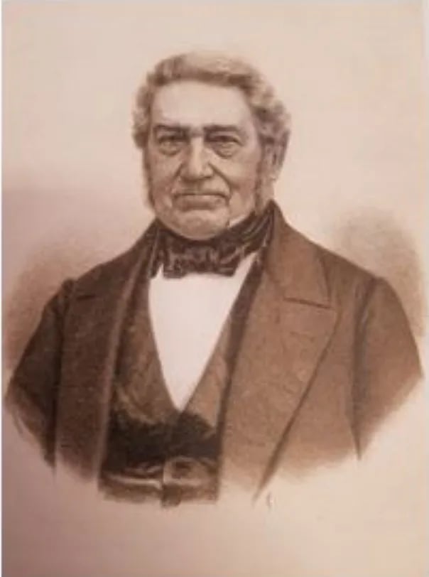 Porträt von Johan Georg Schwartz (1789–1864) – Gedenkseite