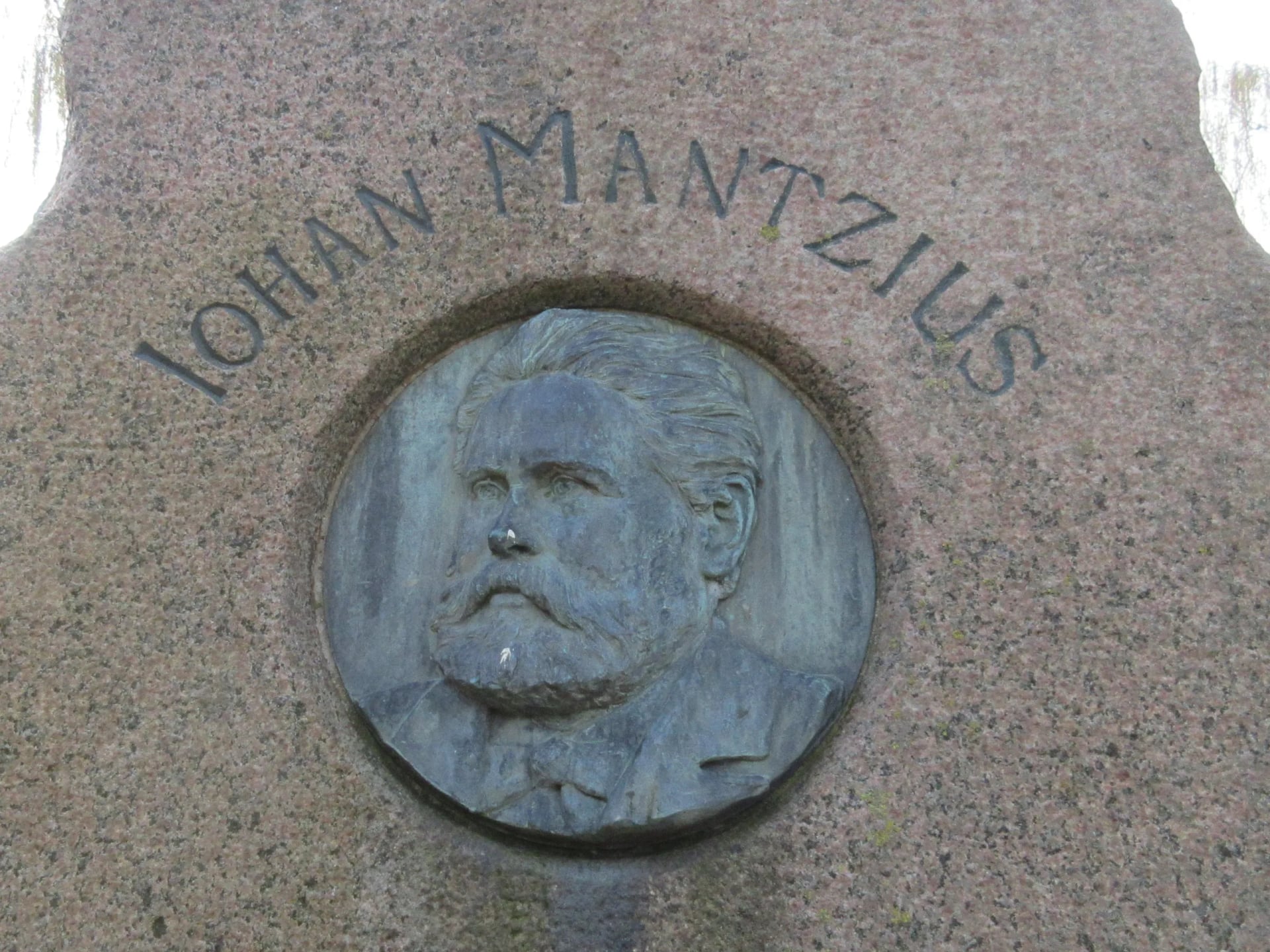 Porträt von Johan Mantzius (1834–1890) – Gedenkseite