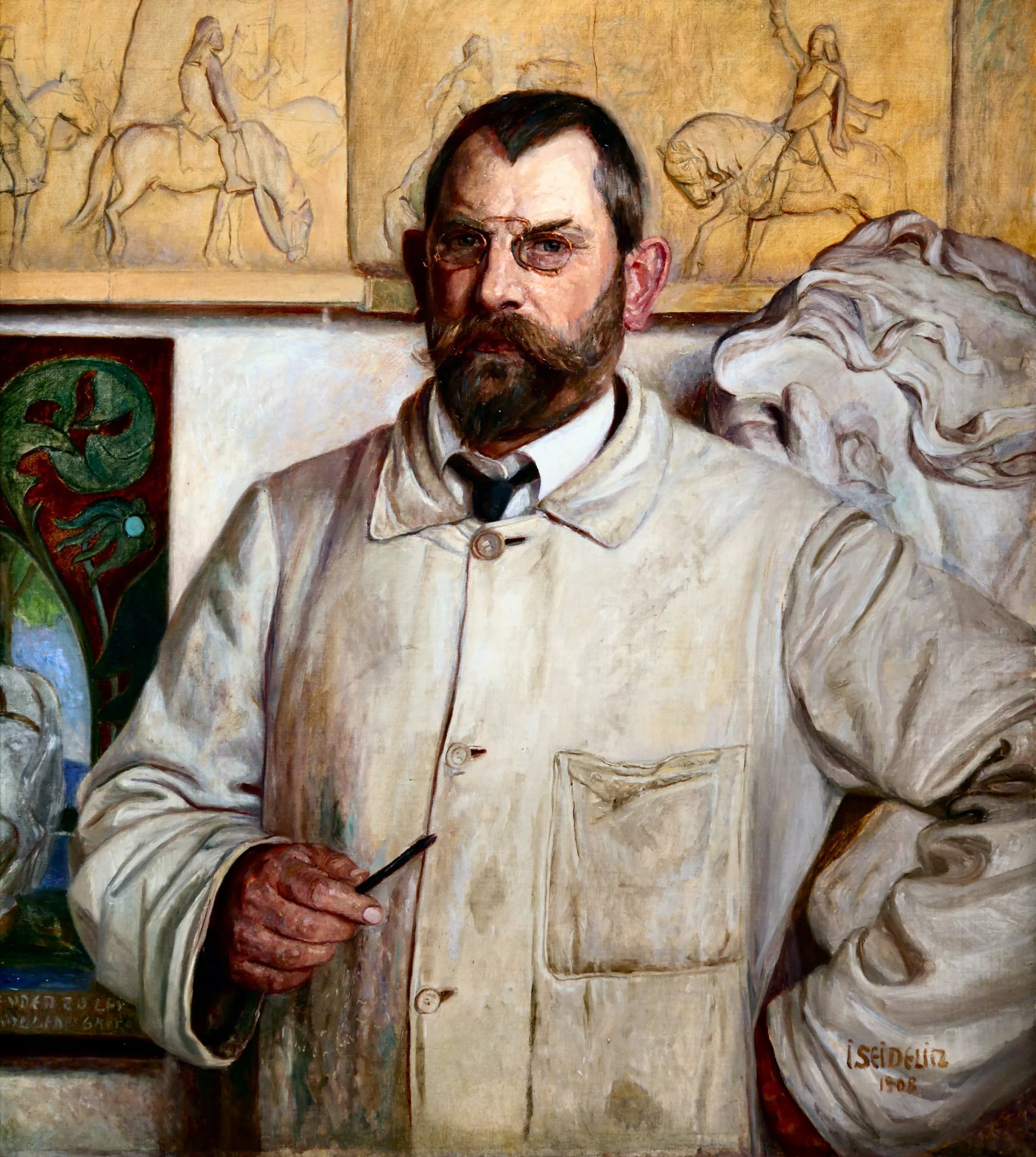 Porträt von Karl Hansen Reistrup (1863–1929) – Gedenkseite