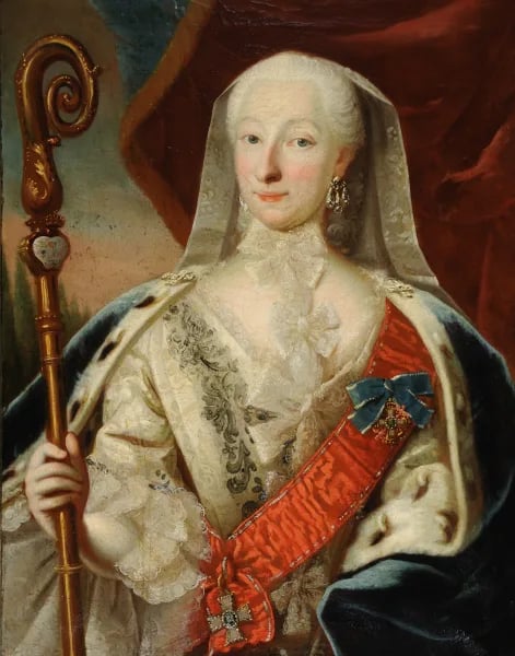 Porträt von Louise Sophie Frederikke of Schleswig-Holstein-Sonderbourg-Glücksbourg (1709–1782) – Gedenkseite