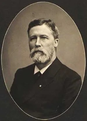 Portrait of Oluf Hall (1839–1909) – memorial page
