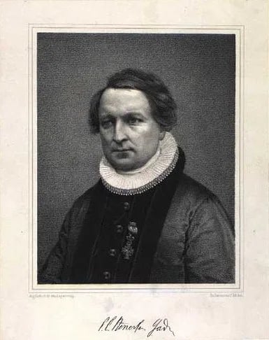 Porträt von P.C. Stenersen Gad (1797–1851) – Gedenkseite