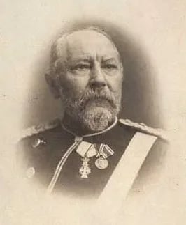 Porträt von Peter la Cour (1834–1911) – Gedenkseite