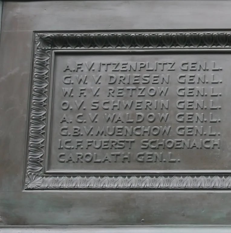 Porträt von Gustav Bogislav von Münchow (1686–1766) – Gedenkseite