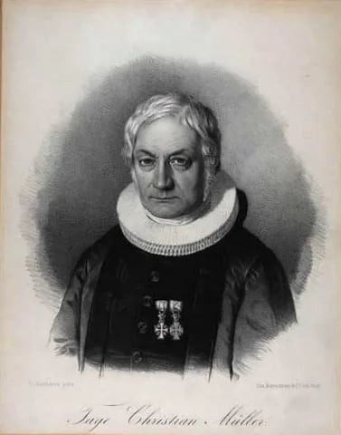 Porträt von Tage Christian Müller (1780–1849) – Gedenkseite