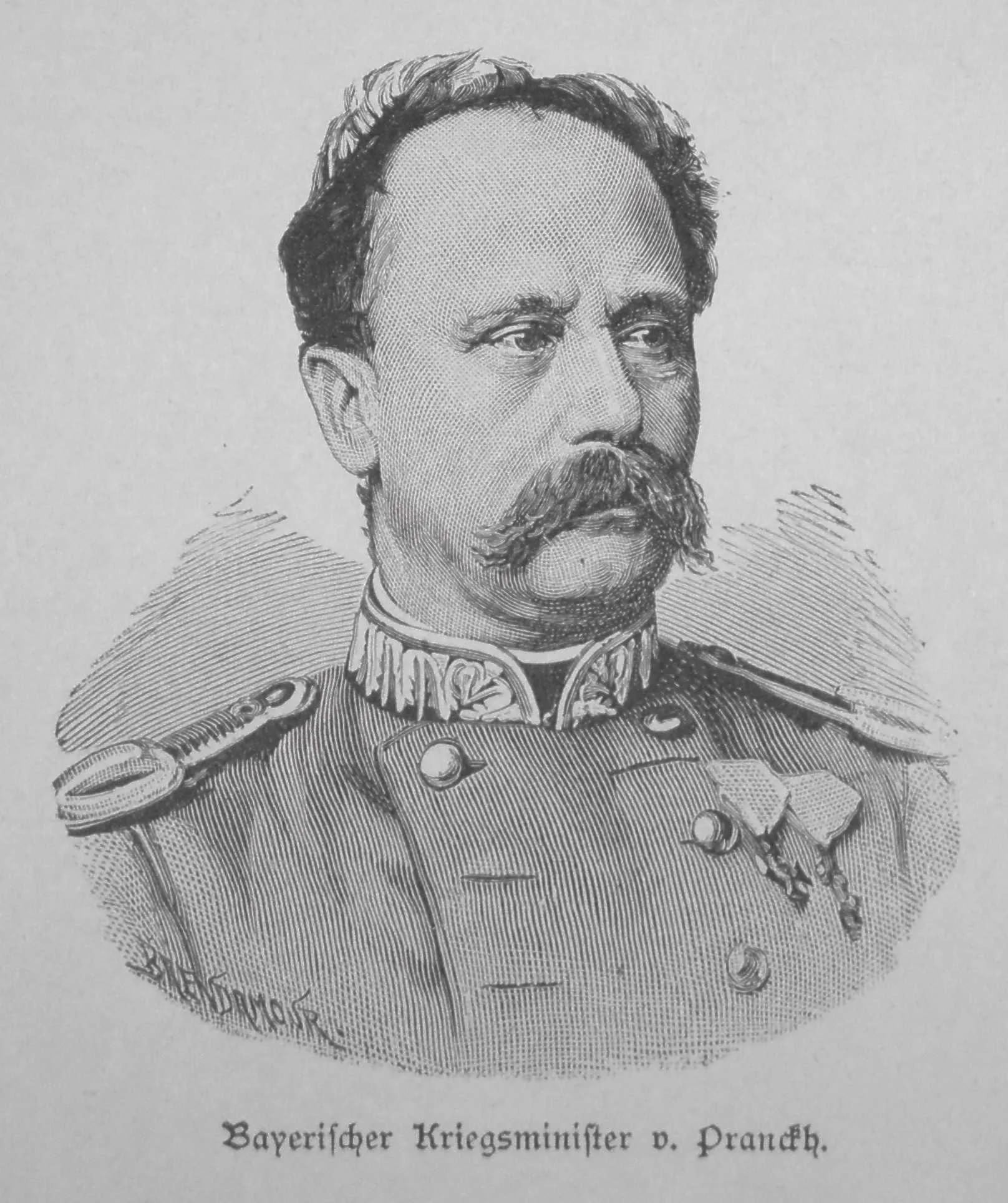 Porträt von Siegmund von Pranckh (1821–1888) – Gedenkseite