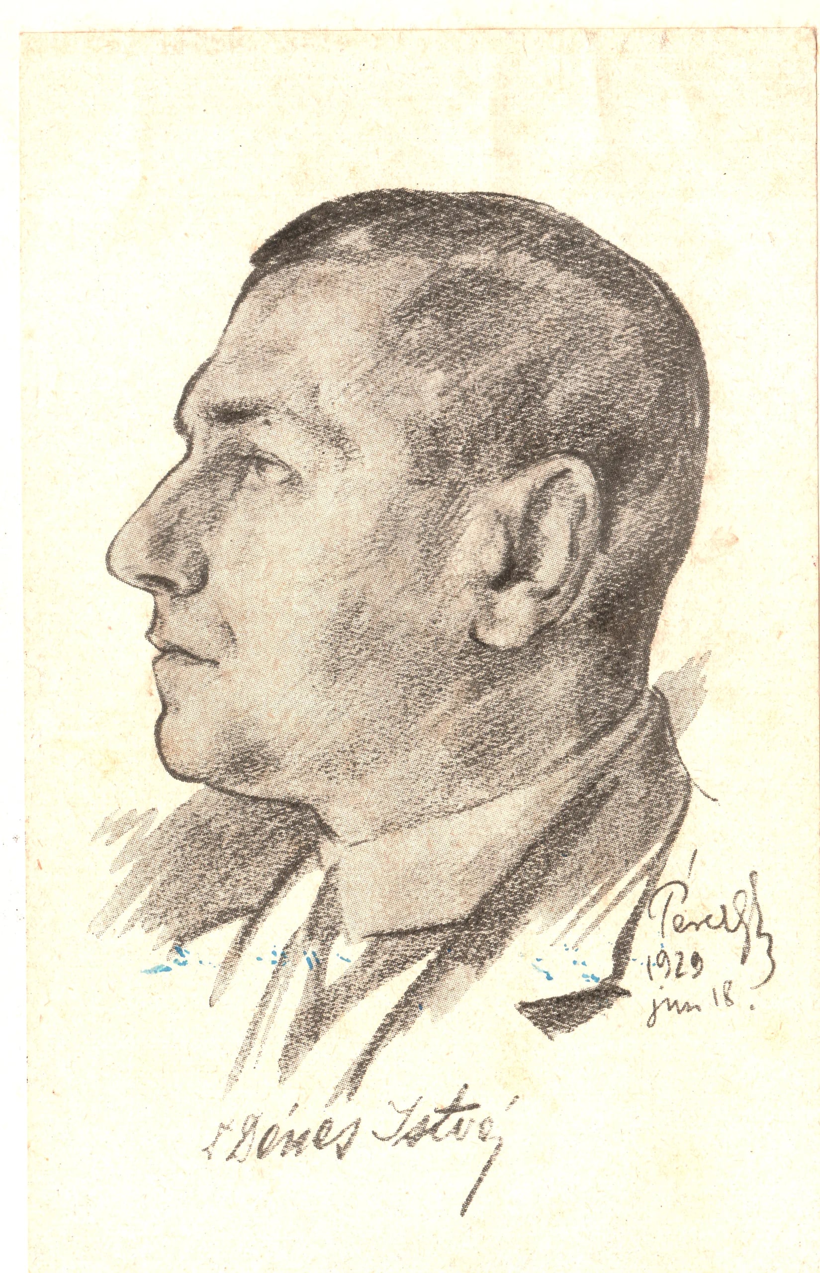 Portrait of István Dénes (1889–1963) – memorial page