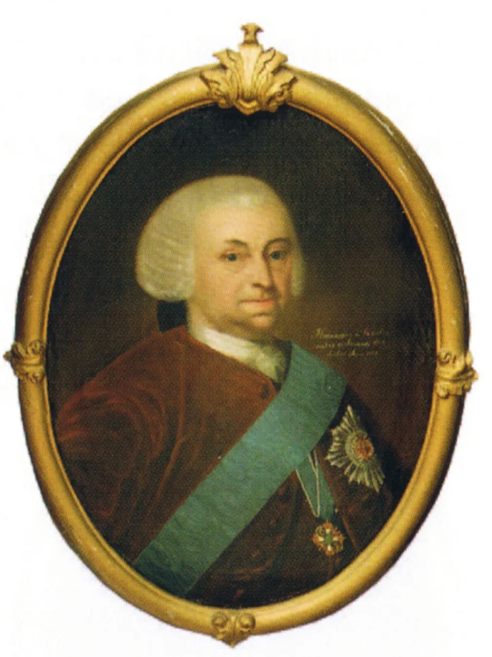 Portrait of Henning von Qualen (1703–1785) – memorial page