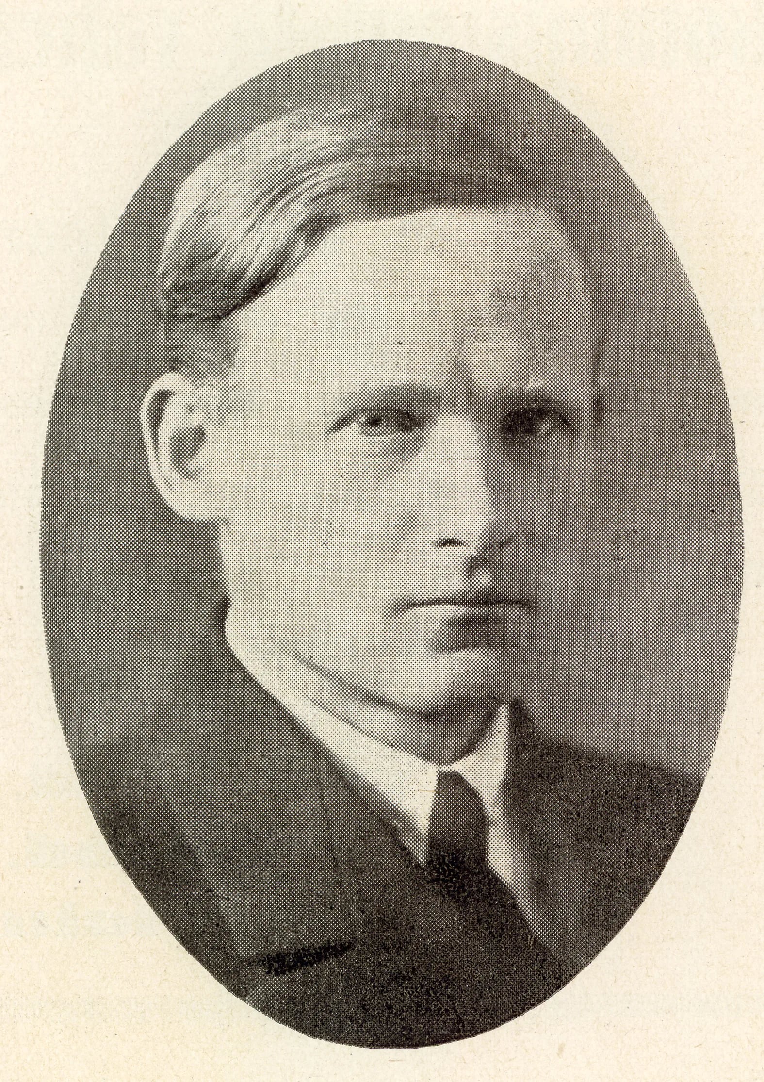 Porträt von Aleksander Oinas (1887–1942) – Gedenkseite