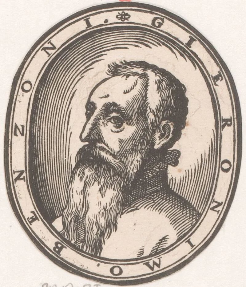 Porträt von Girolamo Benzoni (1519–1570) – Gedenkseite