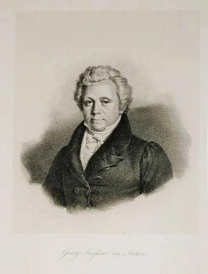 Porträt von Johann Georg von Aretin (1771–1845) – Gedenkseite