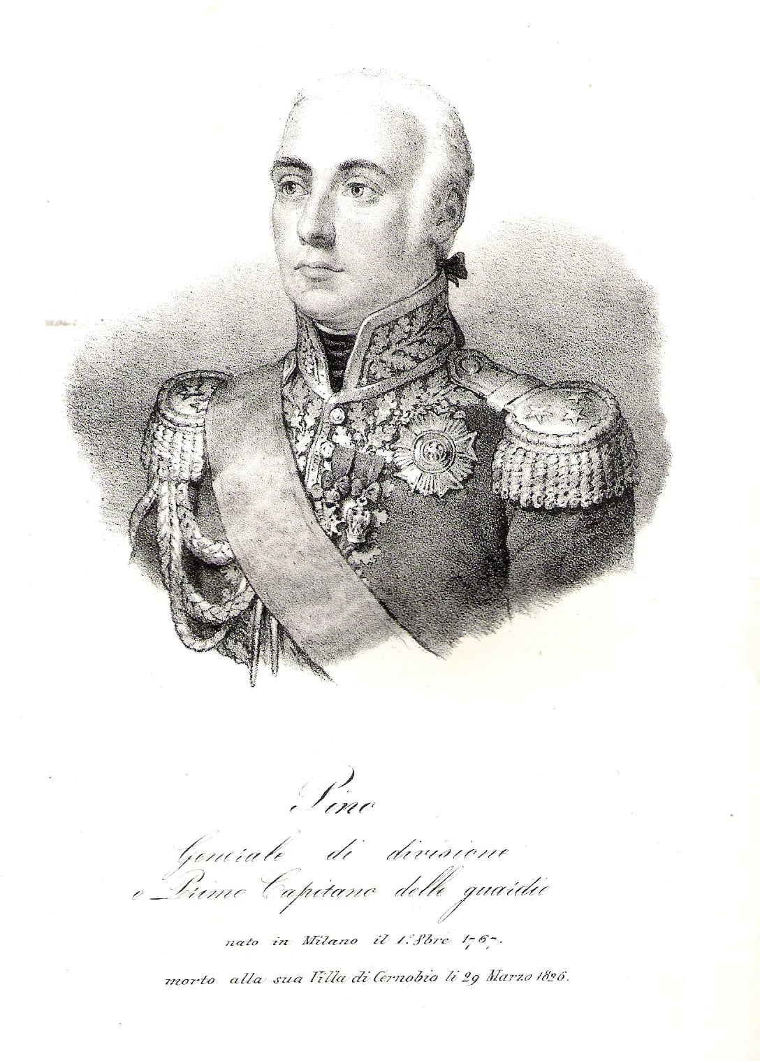Portrait of Domenico Pino (1760–1826) – memorial page