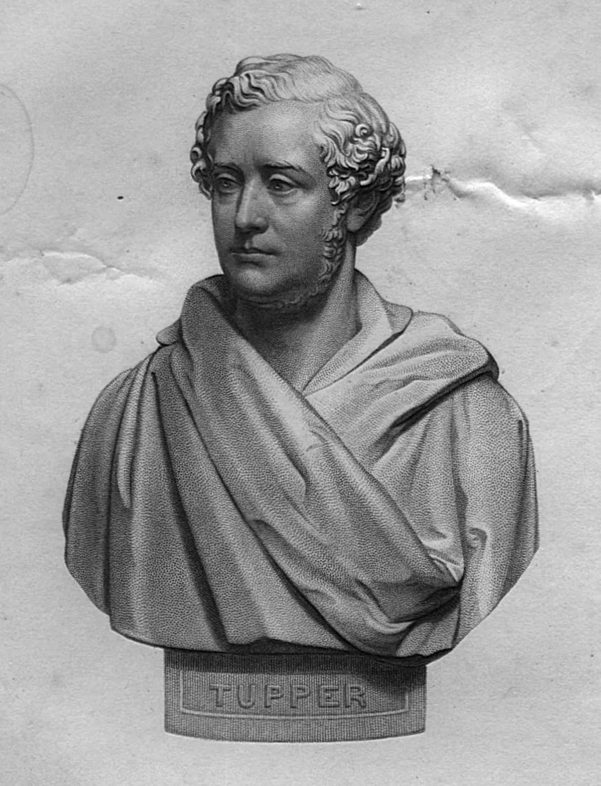 Porträt von Martin Farquhar Tupper (1810–1889) – Gedenkseite