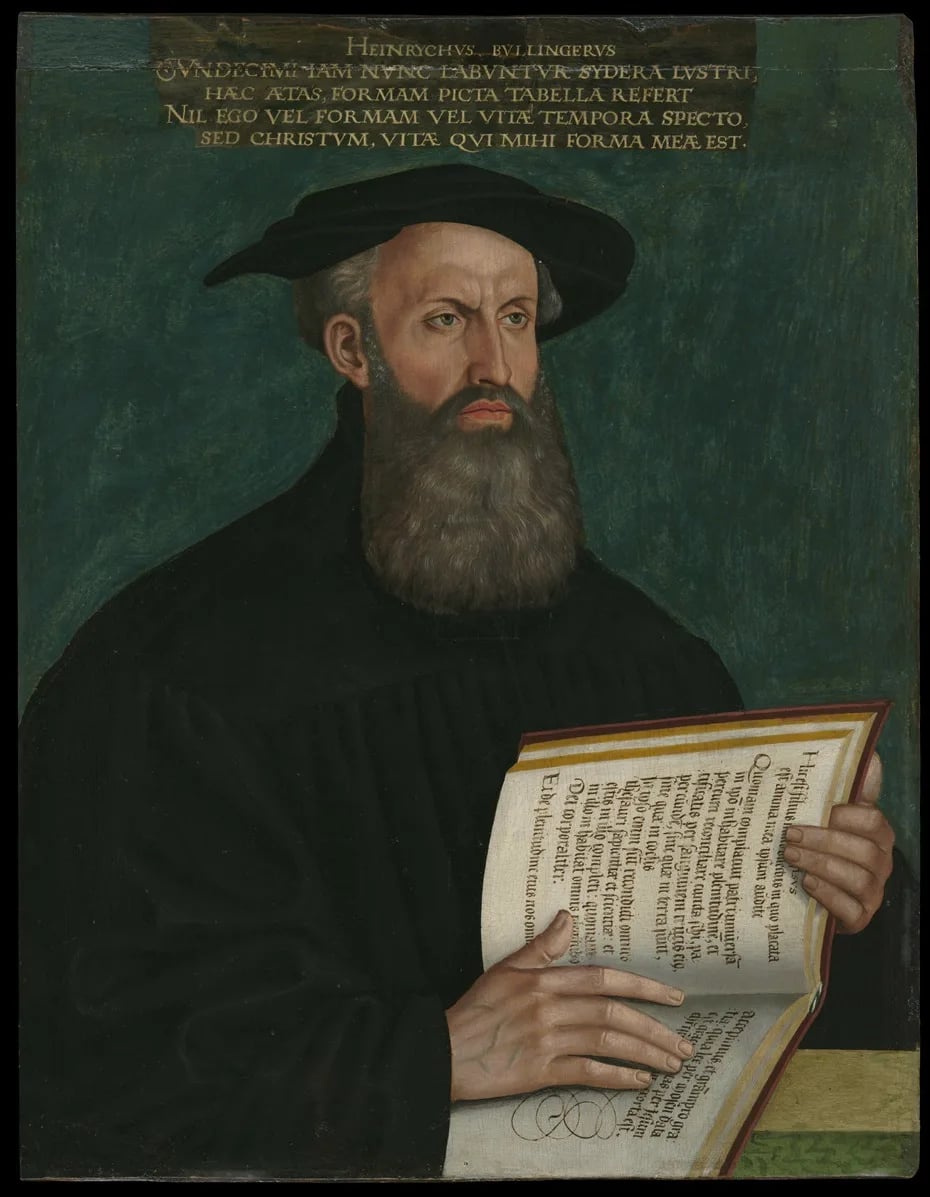 Porträt von Heinrich Bullinger (1504–1575) – Gedenkseite