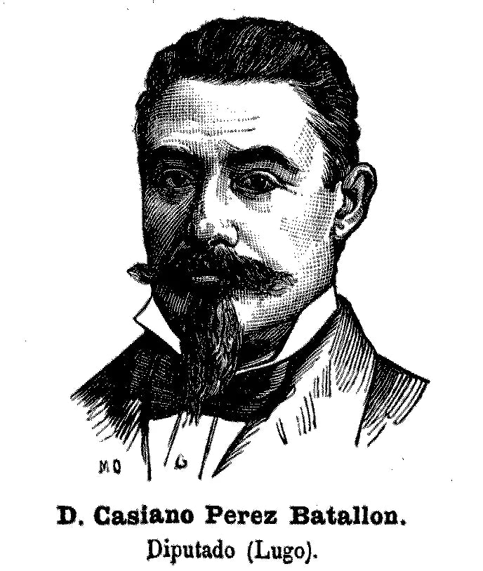 Porträt von Casiano Pérez Batallón (1839–1903) – Gedenkseite