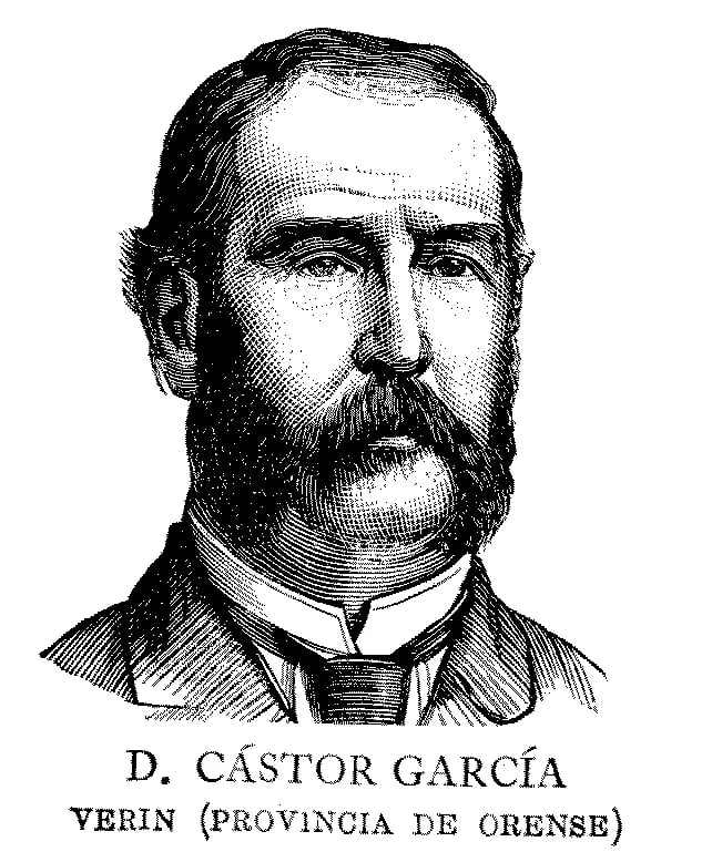 Porträt von Castor García Fernández (1813–1891) – Gedenkseite