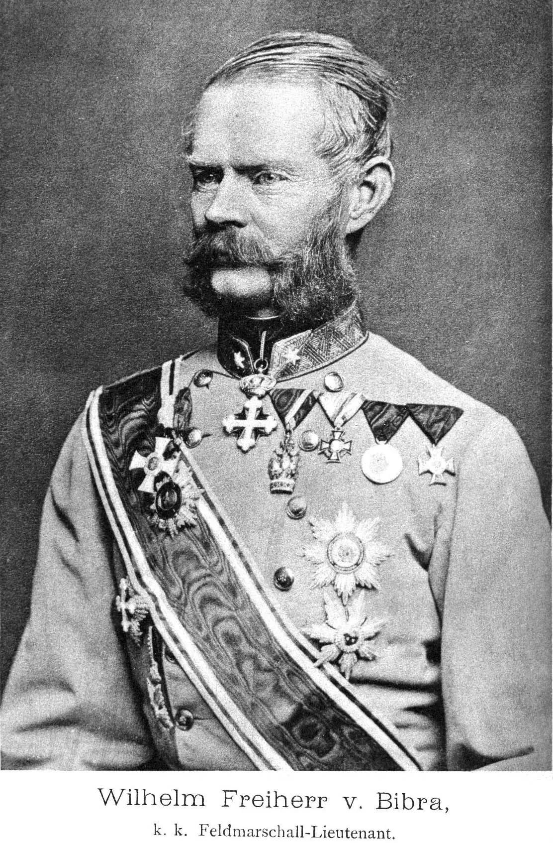 Porträt von Wilhelm Franz von Bibra (1824–1879) – Gedenkseite
