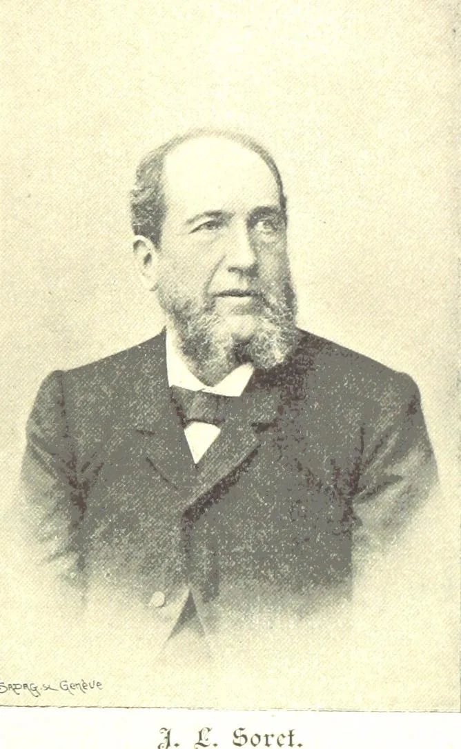 Porträt von Jacques-Louis Soret (1827–1890) – Gedenkseite