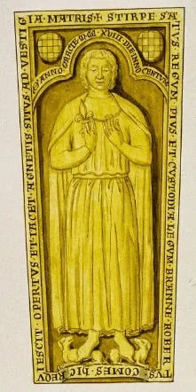 Porträt von Robert II. (1154–1218) – Gedenkseite