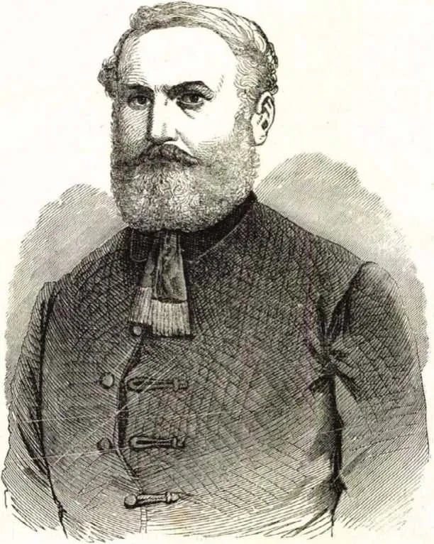 Porträt von József Pálfy (1812–1869) – Gedenkseite