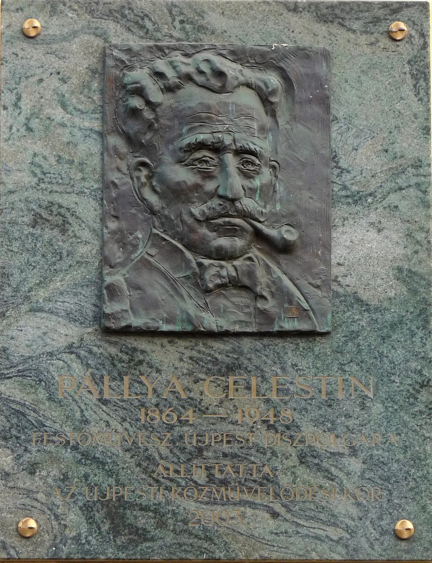 Porträt von Celesztin Pallya (1864–1948) – Gedenkseite