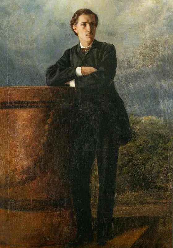 Porträt von Ivan Vasilyevich Volkov (1847–1893) – Gedenkseite