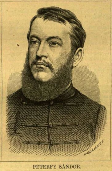 Porträt von Sándor Péterfy (1841–1913) – Gedenkseite