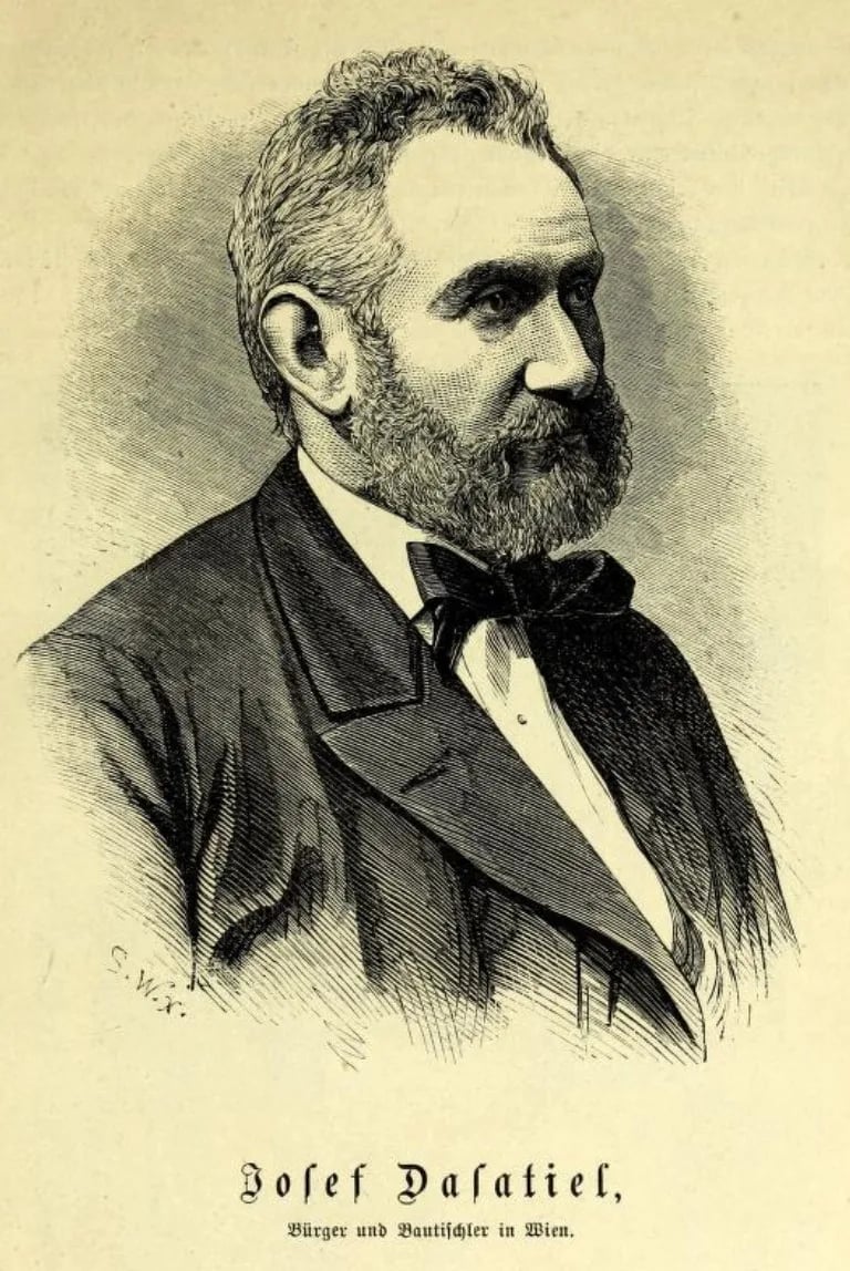 Porträt von Josef Dasatiel (1825–1894) – Gedenkseite