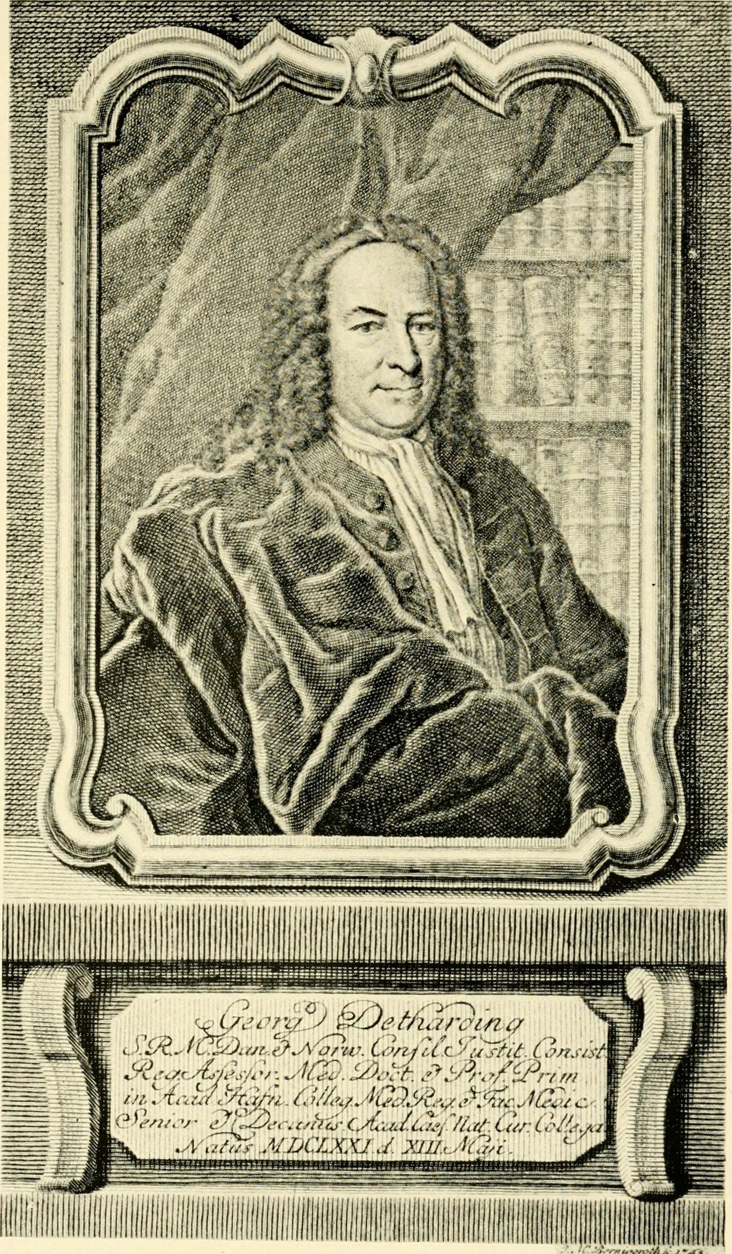 Portrait of Georg Detharding (1671–1747) – memorial page