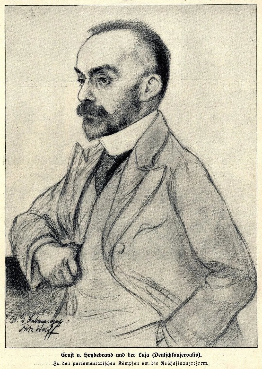 Porträt von Ernst von Heydebrand und der Lasa (1851–1924) – Gedenkseite