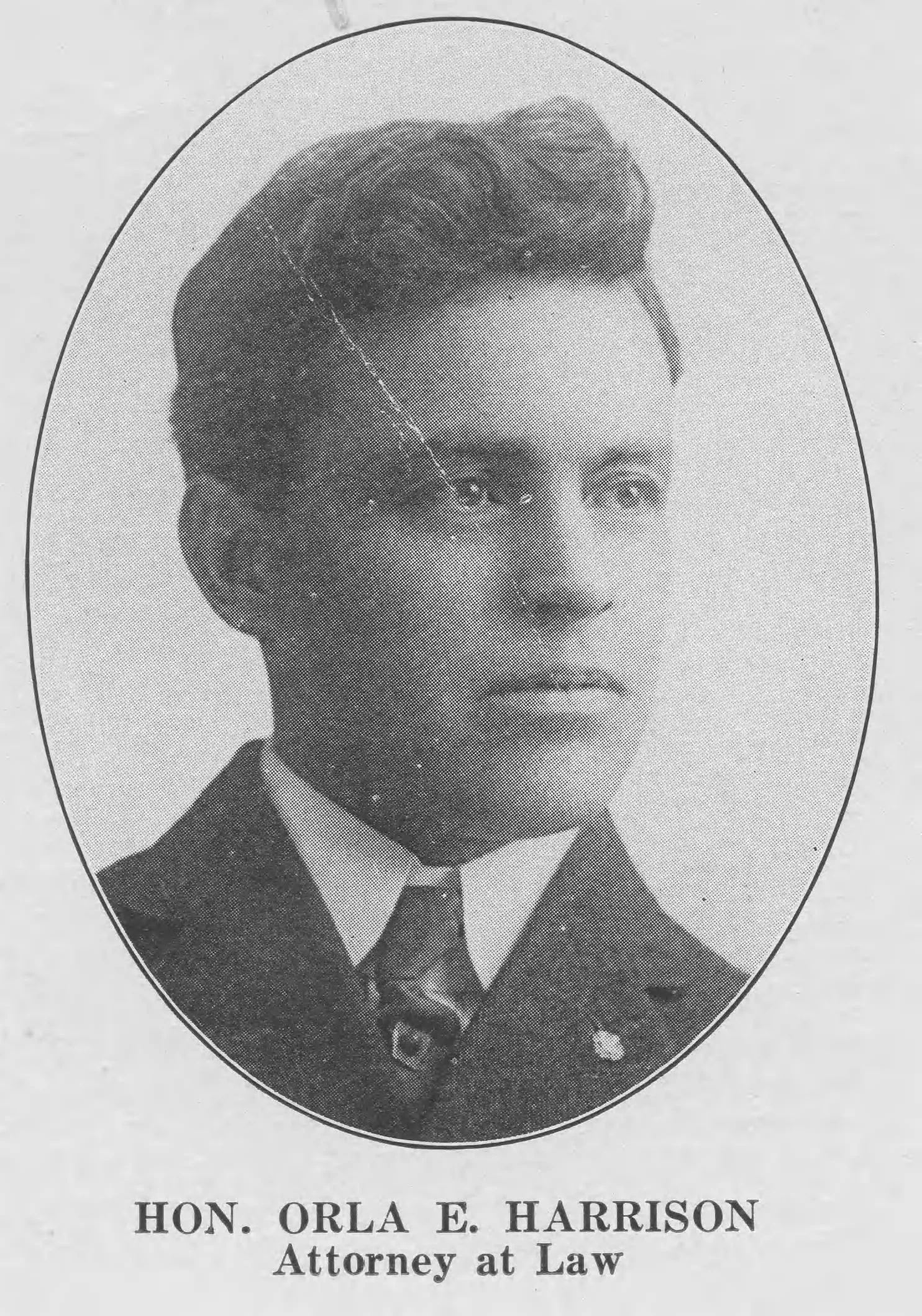 Porträt von Orla E. Harrison (1873–1925) – Gedenkseite