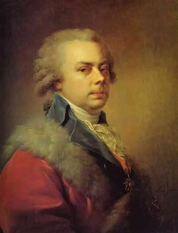 Porträt von Nikolai Borissowitsch Jussupow (1750–1831) – Gedenkseite