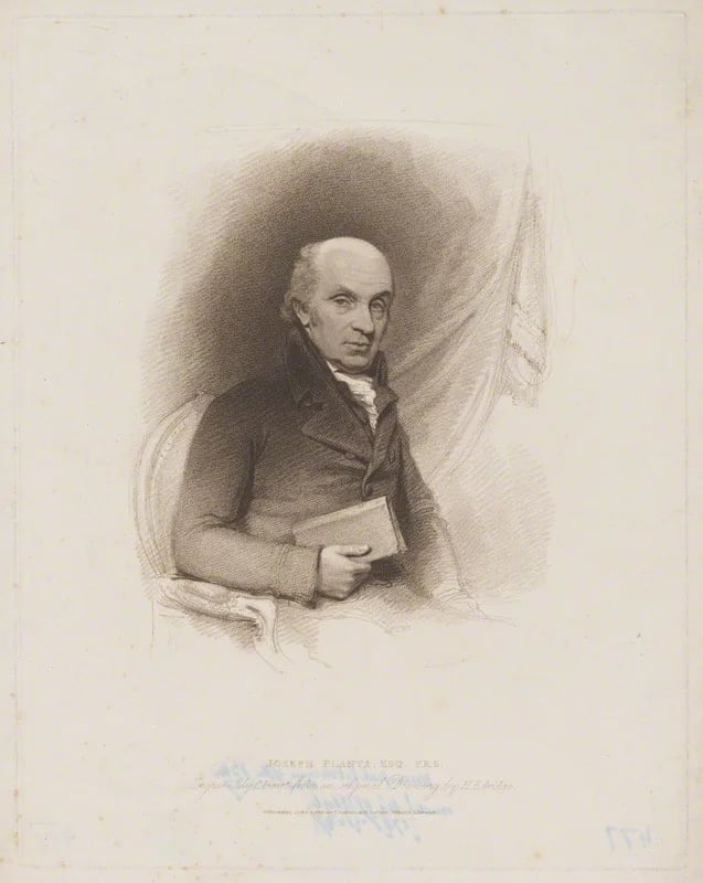 Portrait of Joseph Planta (1744–1827) – memorial page