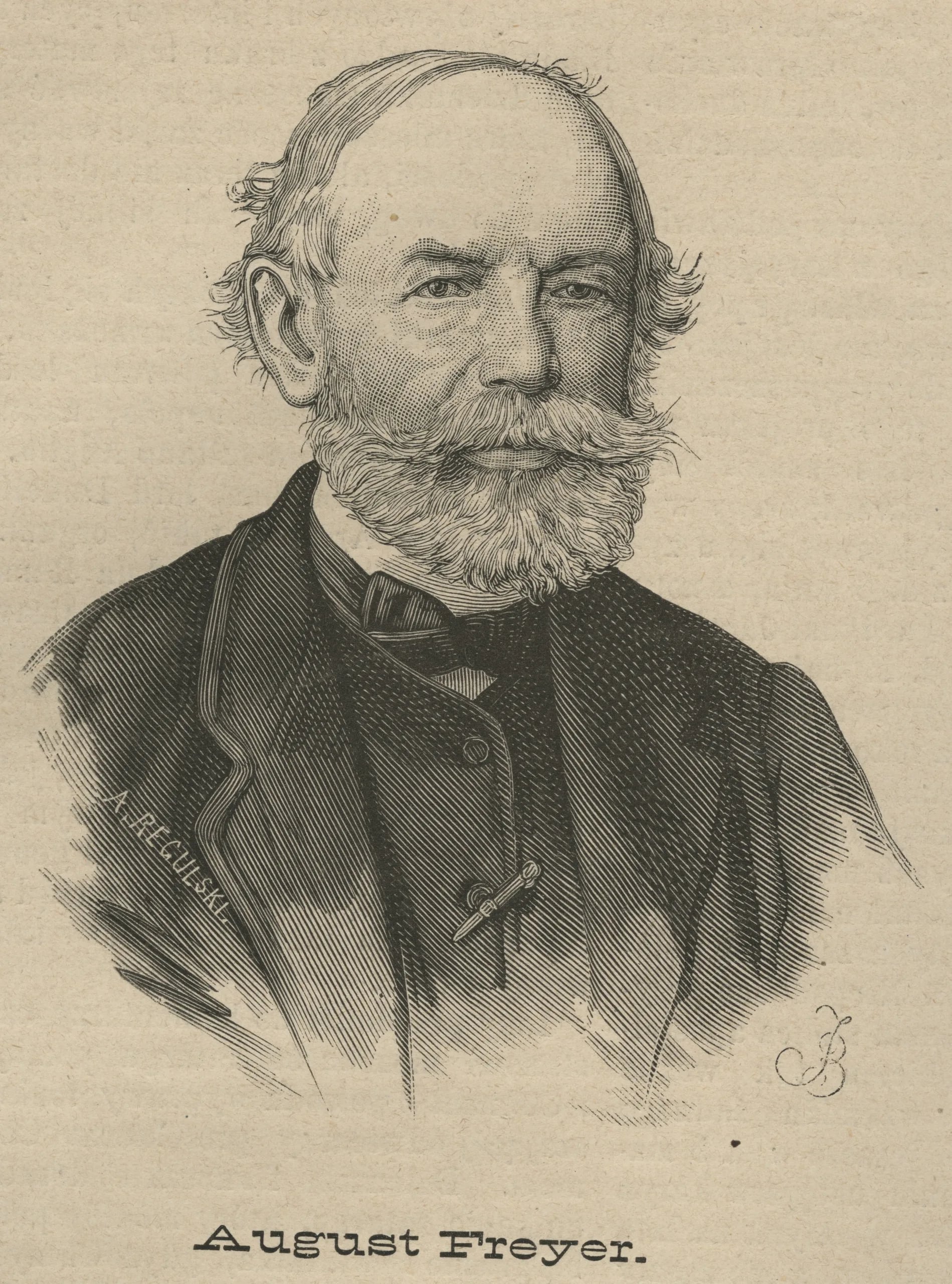 Porträt von Karl August Freyer (1801–1883) – Gedenkseite