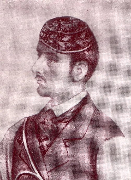 Porträt von Georg Berna (1836–1865) – Gedenkseite