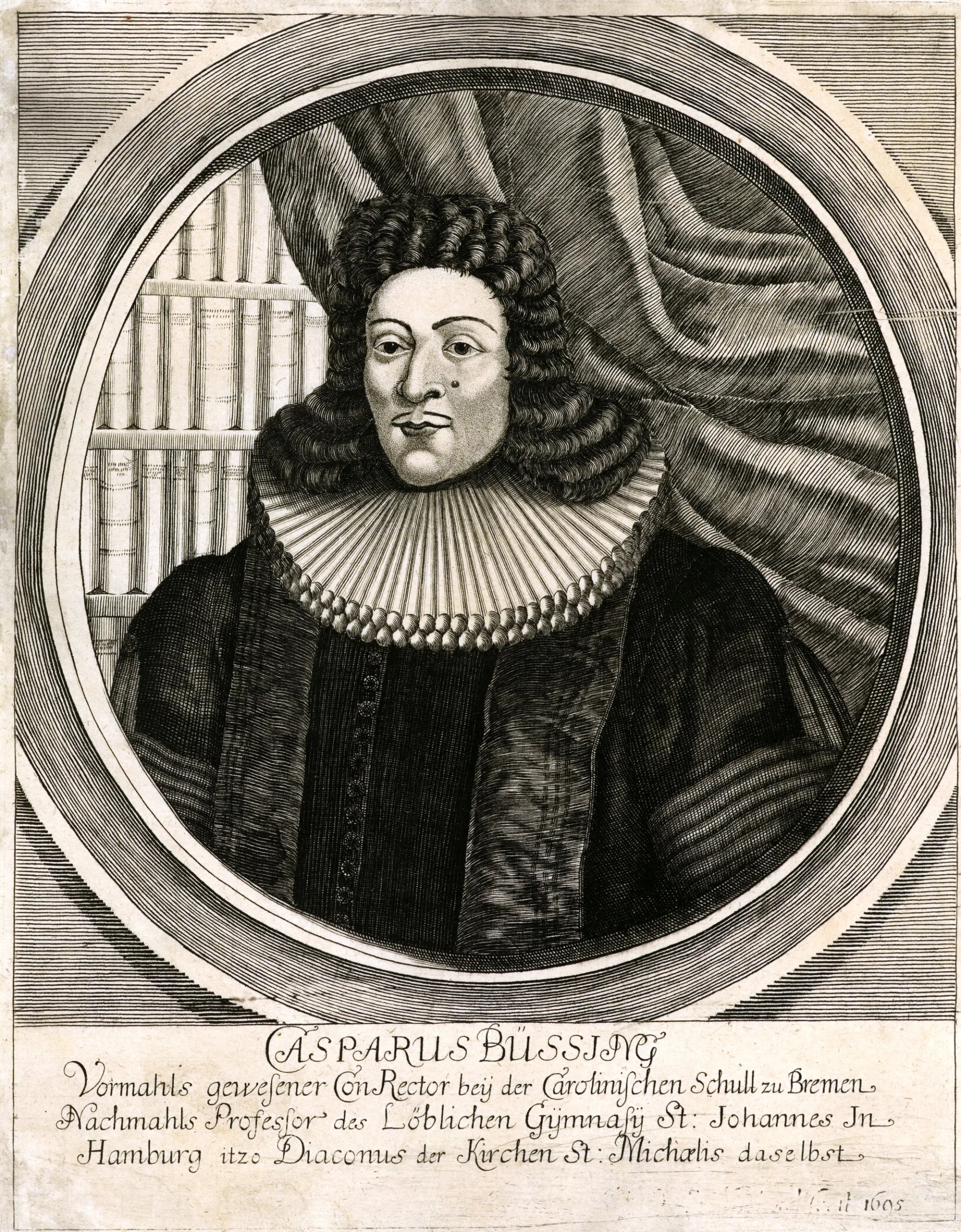 Porträt von Caspar Bussing (1658–1732) – Gedenkseite