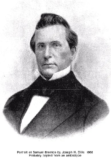 Portrait of Samuel Brenton (1810–1857) – memorial page