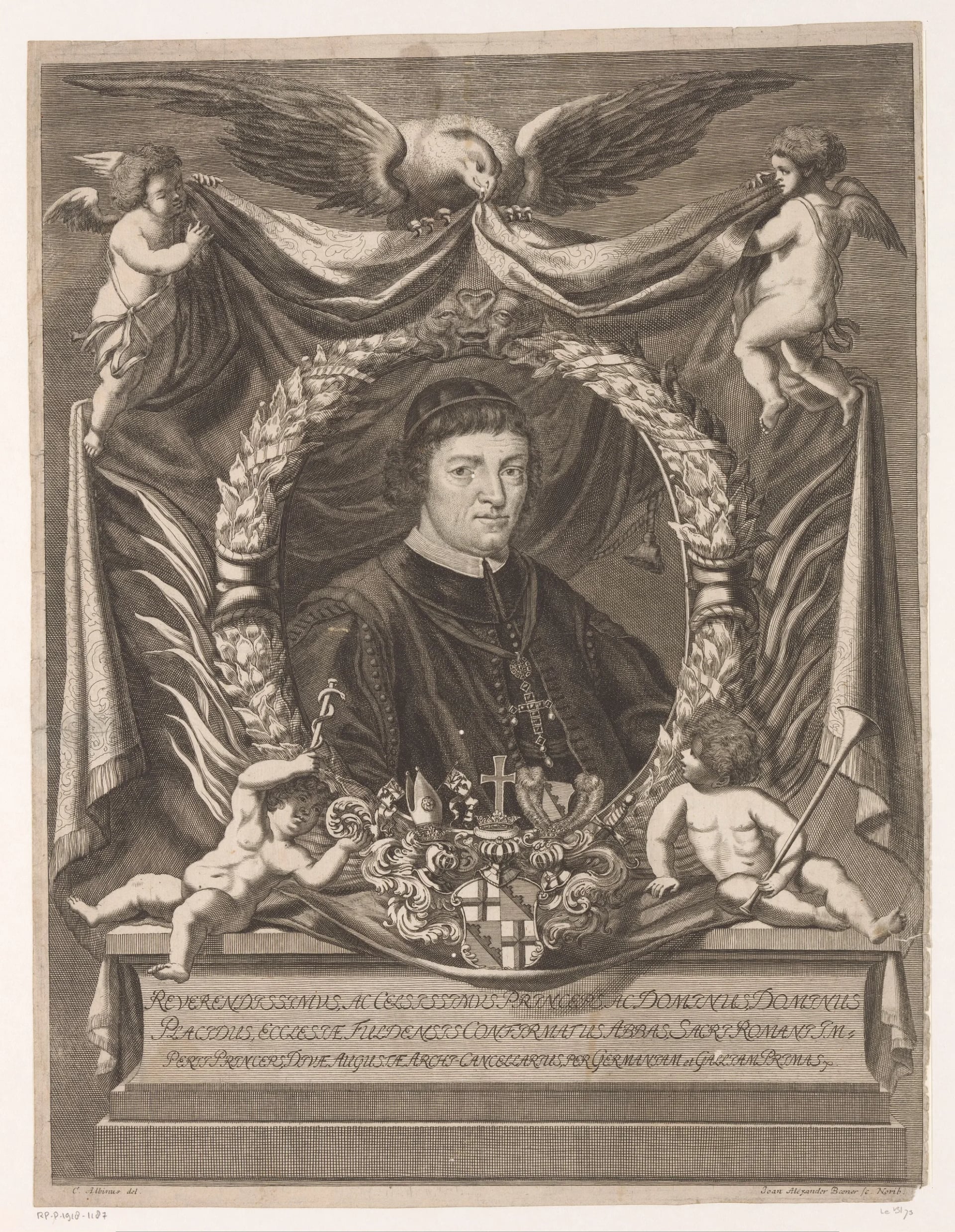 Porträt von Placidus von Droste (1641–1700) – Gedenkseite