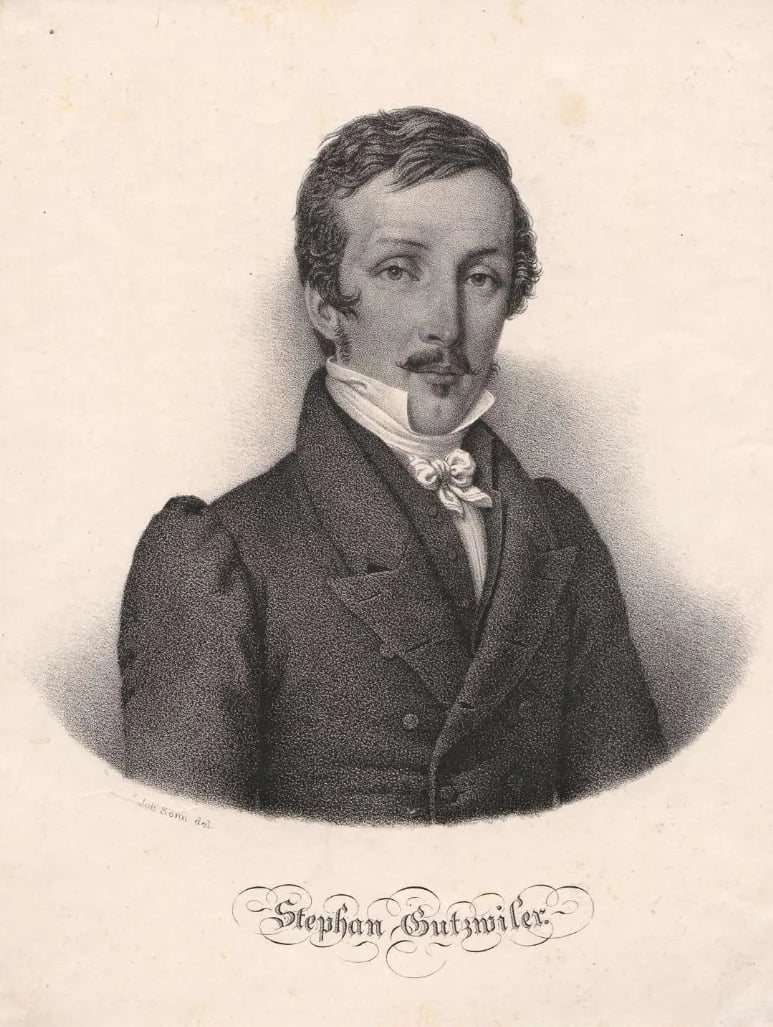 Porträt von Stephan Gutzwiller (1802–1875) – Gedenkseite