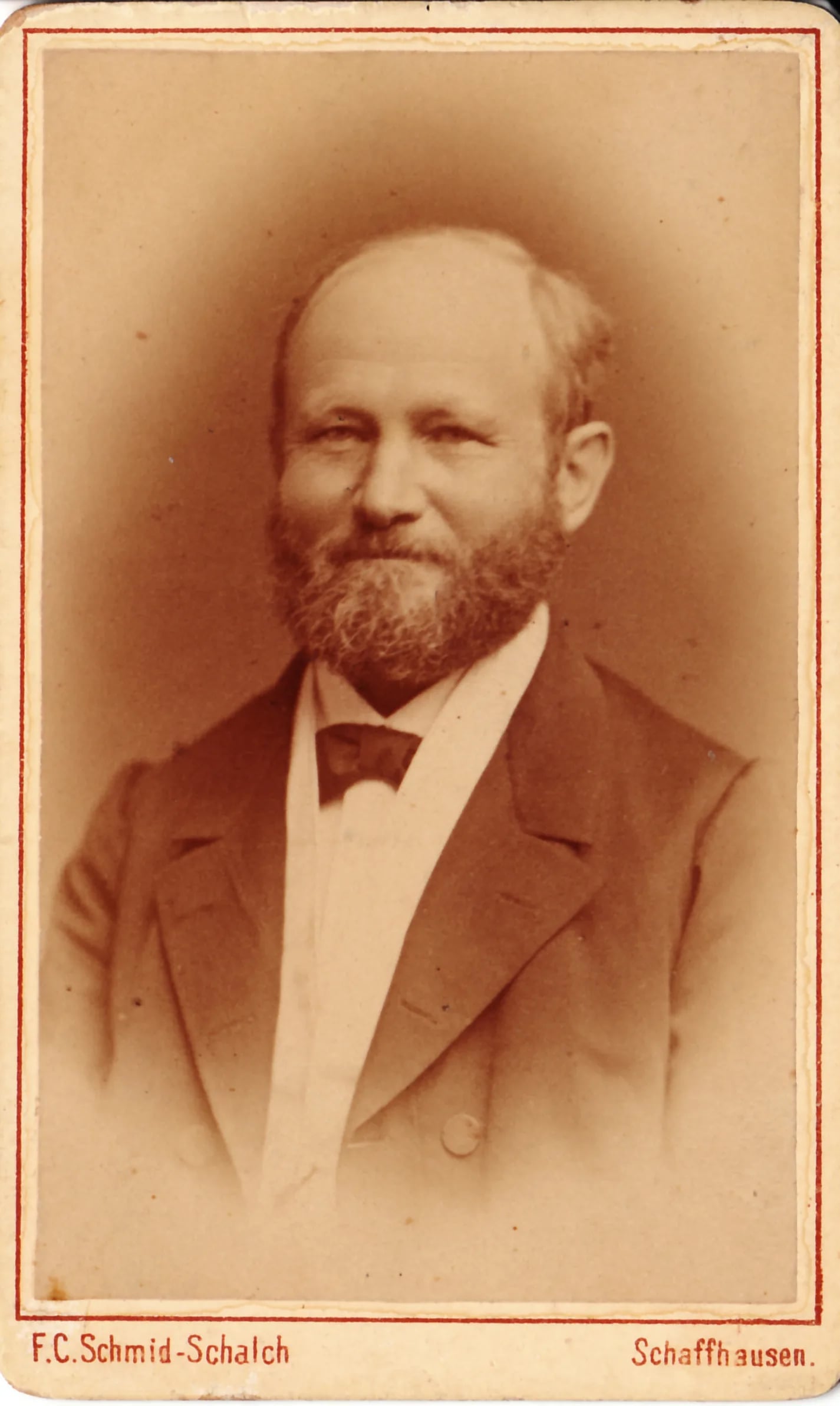 Porträt von Friedrich Staub (1826–1896) – Gedenkseite