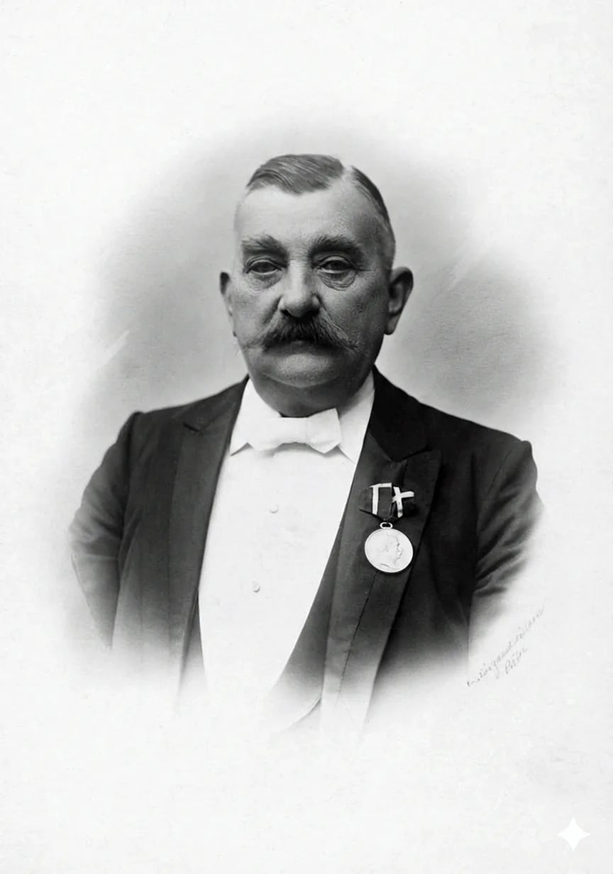 Porträt von Simon Christian Stockholm Simonsen (1859–1937) – Gedenkseite