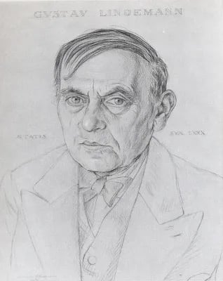 Porträt von Gustav Lindemann (1872–1960) – Gedenkseite