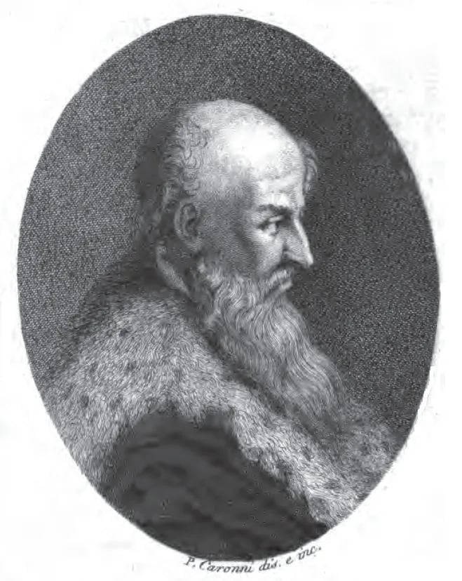 Porträt von Francesco Maria Molza (1489–1544) – Gedenkseite