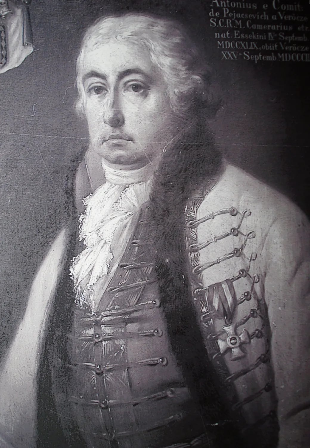 Porträt von Antun Pejačević (1749–1802) – Gedenkseite