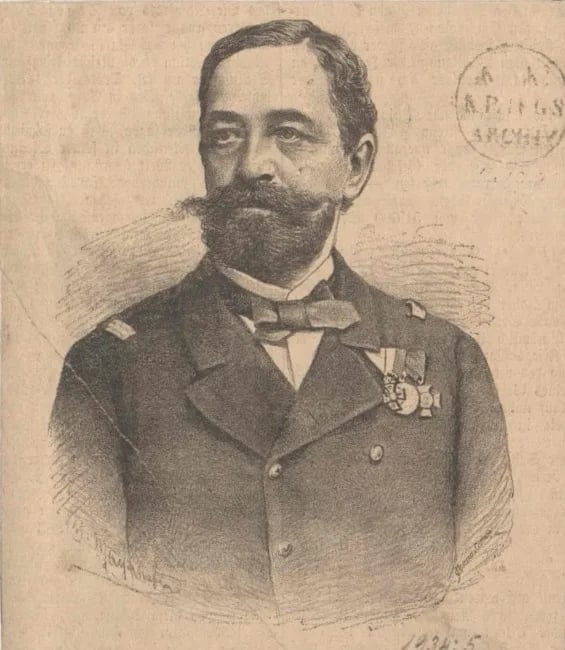 Porträt von Friedrich von Pöck (1825–1884) – Gedenkseite