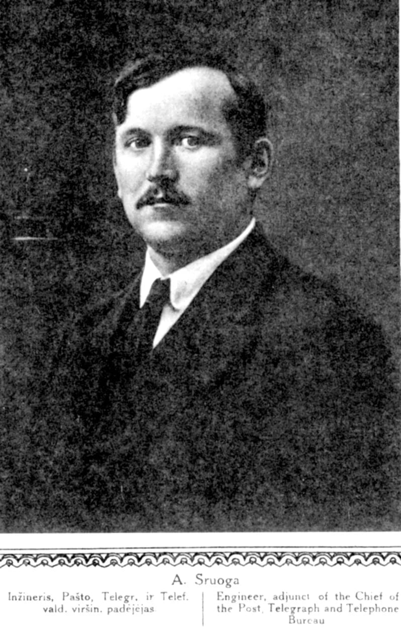 Porträt von Adolfas Sruoga (1887–1941) – Gedenkseite